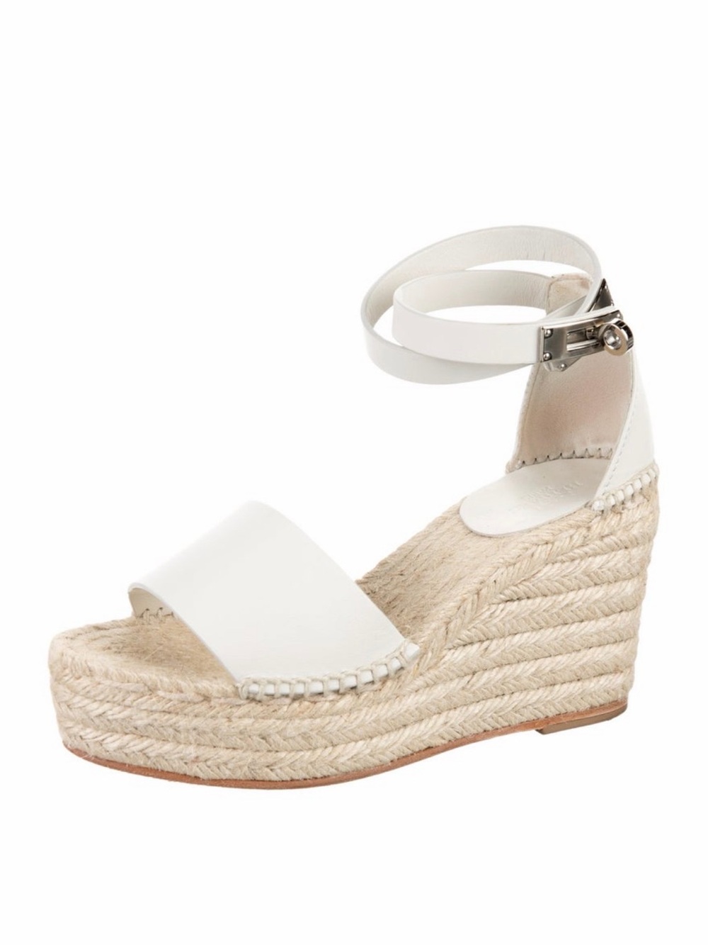 Hermes Tipoli Leather Espadrilles